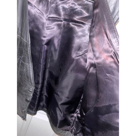 RARE 70s The Tony Alamo Leather and Snakeskin Western Vest Black Made in USA 50 - Picture 5 of 7